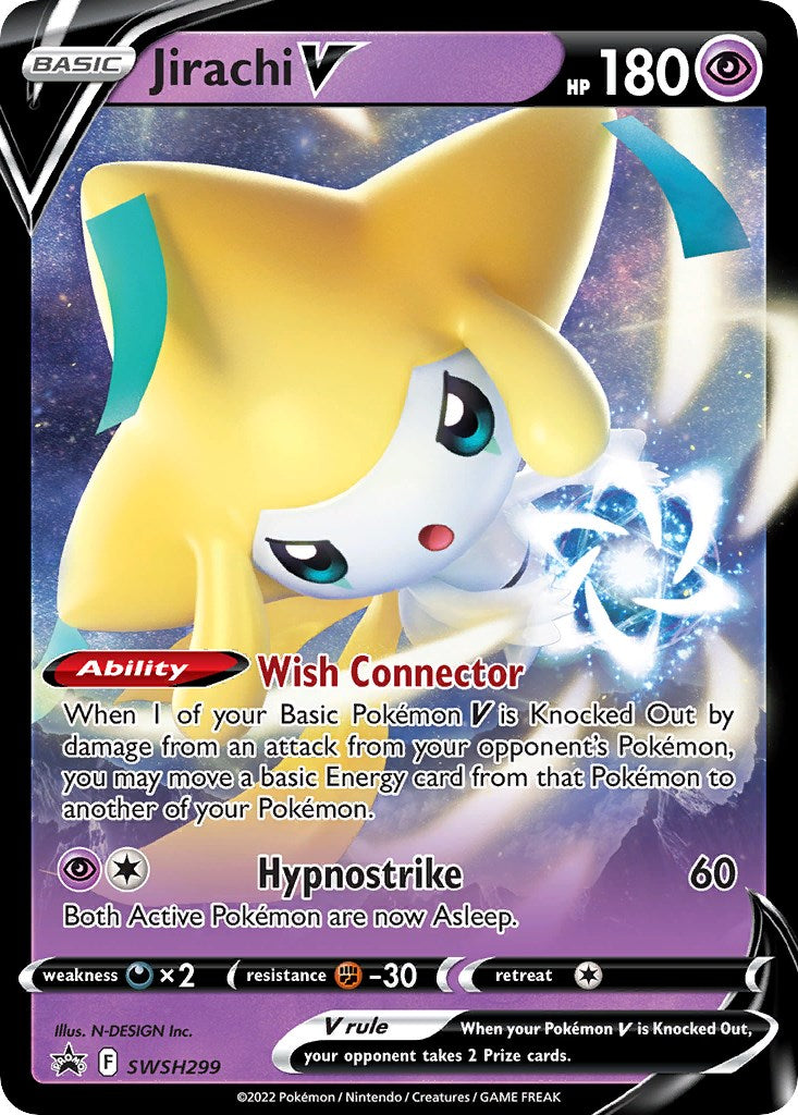 Jirachi V (SWSH299) [Sword & Shield: Black Star Promos] | Jomio and Rueliete's Cards and Comics