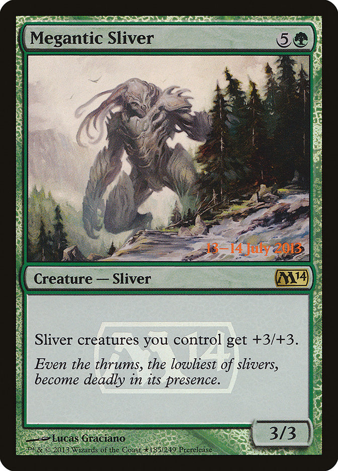 Megantic Sliver [Magic 2014 Prerelease Promos] | Jomio and Rueliete's Cards and Comics