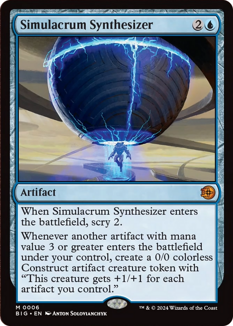 Simulacrum Synthesizer [Outlaws of Thunder Junction: The Big Score] | Jomio and Rueliete's Cards and Comics