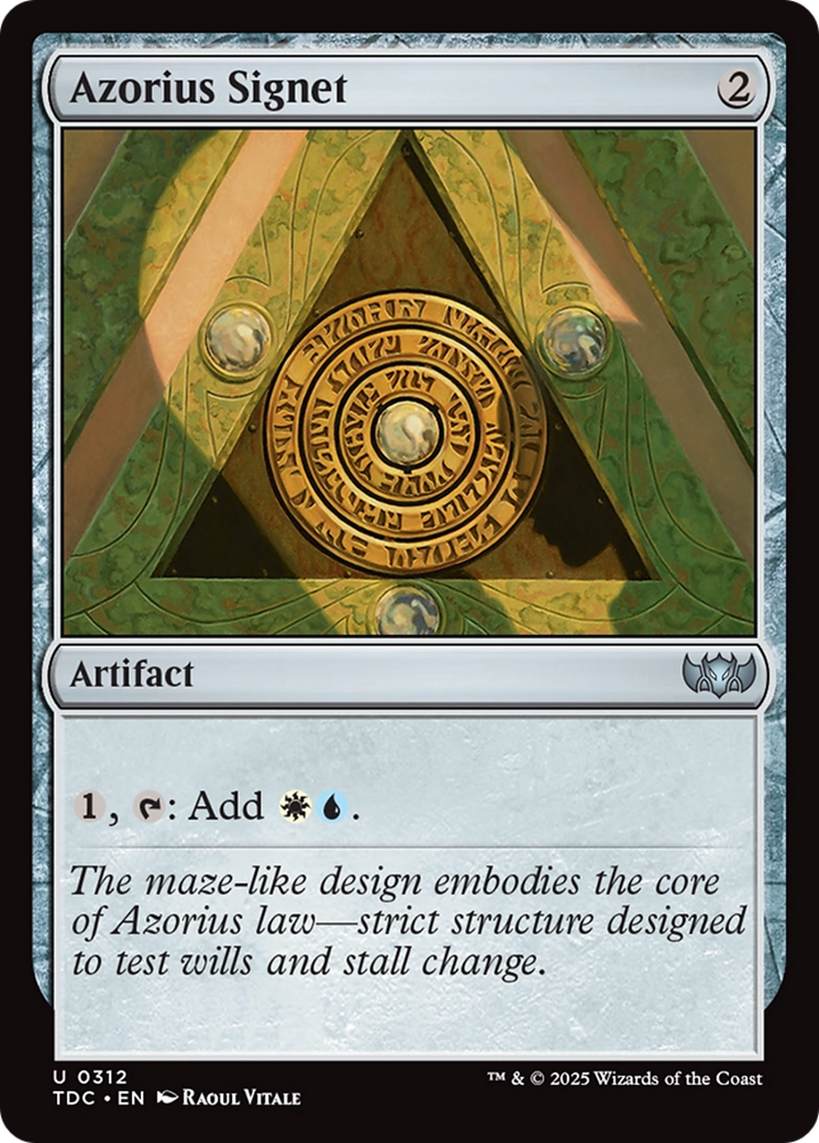 Azorius Signet [Tarkir: Dragonstorm Commander] | Jomio and Rueliete's Cards and Comics