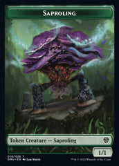 Saproling // Elemental Double-Sided Token [Dominaria United Tokens] | Jomio and Rueliete's Cards and Comics