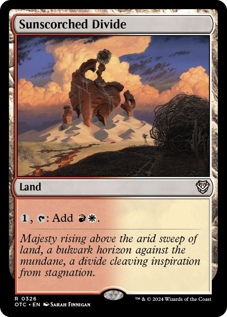 Sunscorched Divide [Outlaws of Thunder Junction Commander] | Jomio and Rueliete's Cards and Comics