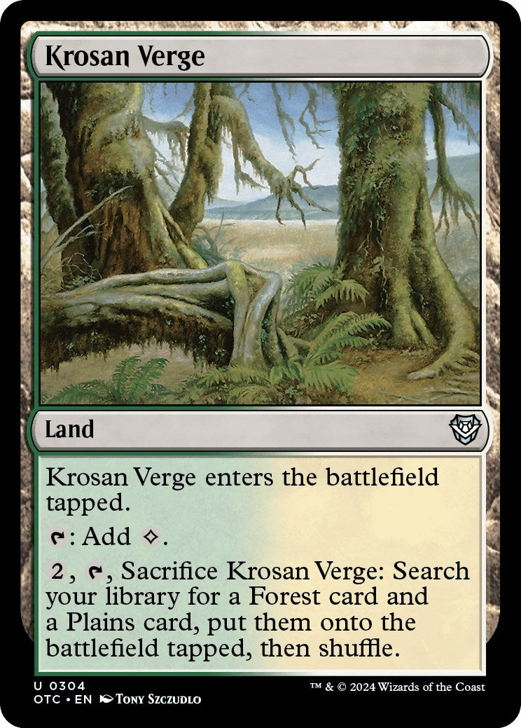 Krosan Verge [Outlaws of Thunder Junction Commander] | Jomio and Rueliete's Cards and Comics
