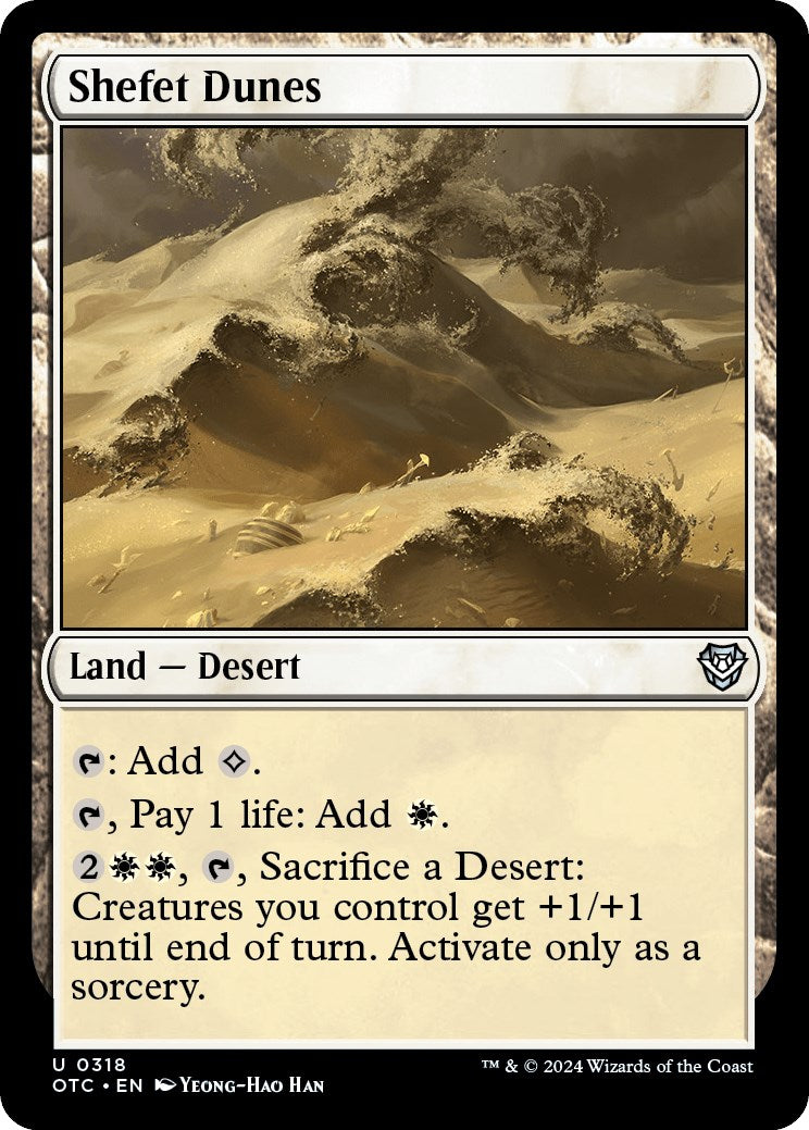 Shefet Dunes [Outlaws of Thunder Junction Commander] | Jomio and Rueliete's Cards and Comics