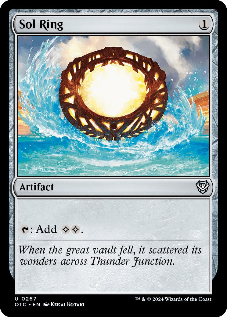 Sol Ring [Outlaws of Thunder Junction Commander] | Jomio and Rueliete's Cards and Comics