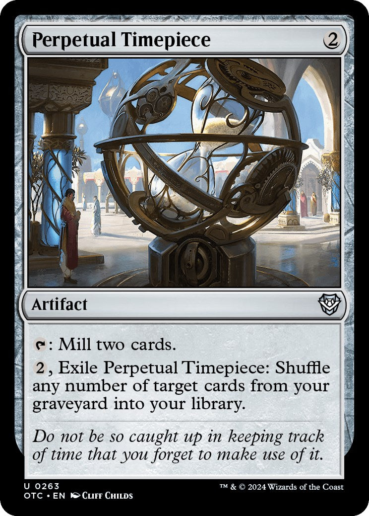 Perpetual Timepiece [Outlaws of Thunder Junction Commander] | Jomio and Rueliete's Cards and Comics