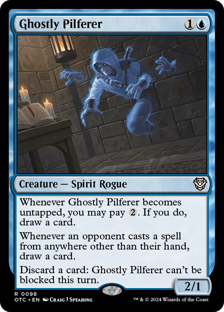 Ghostly Pilferer [Outlaws of Thunder Junction Commander] | Jomio and Rueliete's Cards and Comics