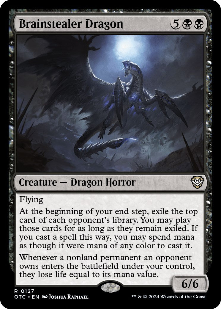 Brainstealer Dragon [Outlaws of Thunder Junction Commander] | Jomio and Rueliete's Cards and Comics