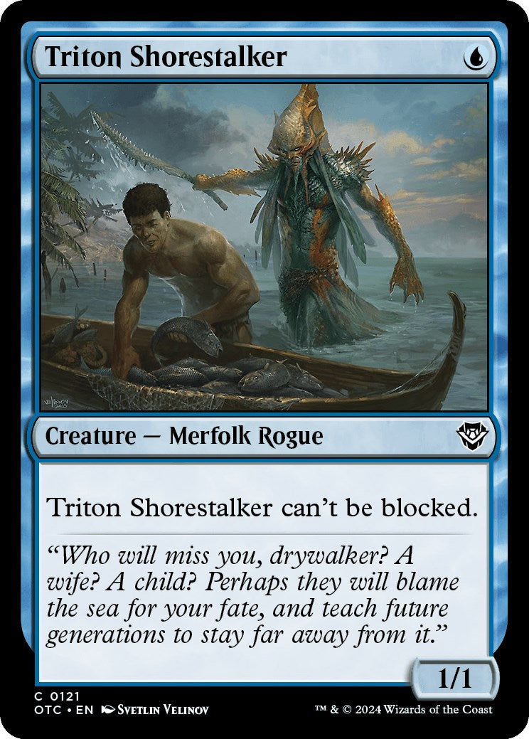 Triton Shorestalker [Outlaws of Thunder Junction Commander] | Jomio and Rueliete's Cards and Comics
