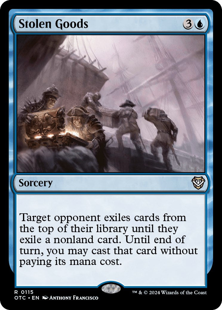 Stolen Goods [Outlaws of Thunder Junction Commander] | Jomio and Rueliete's Cards and Comics