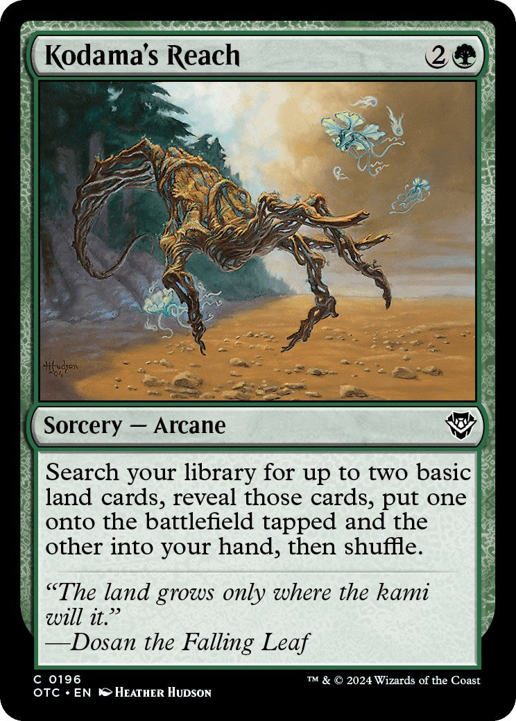 Kodama's Reach [Outlaws of Thunder Junction Commander] | Jomio and Rueliete's Cards and Comics