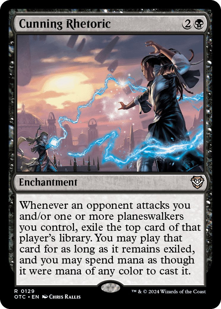 Cunning Rhetoric [Outlaws of Thunder Junction Commander] | Jomio and Rueliete's Cards and Comics
