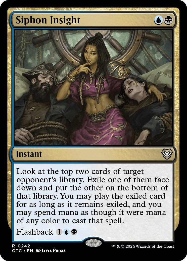 Siphon Insight [Outlaws of Thunder Junction Commander] | Jomio and Rueliete's Cards and Comics