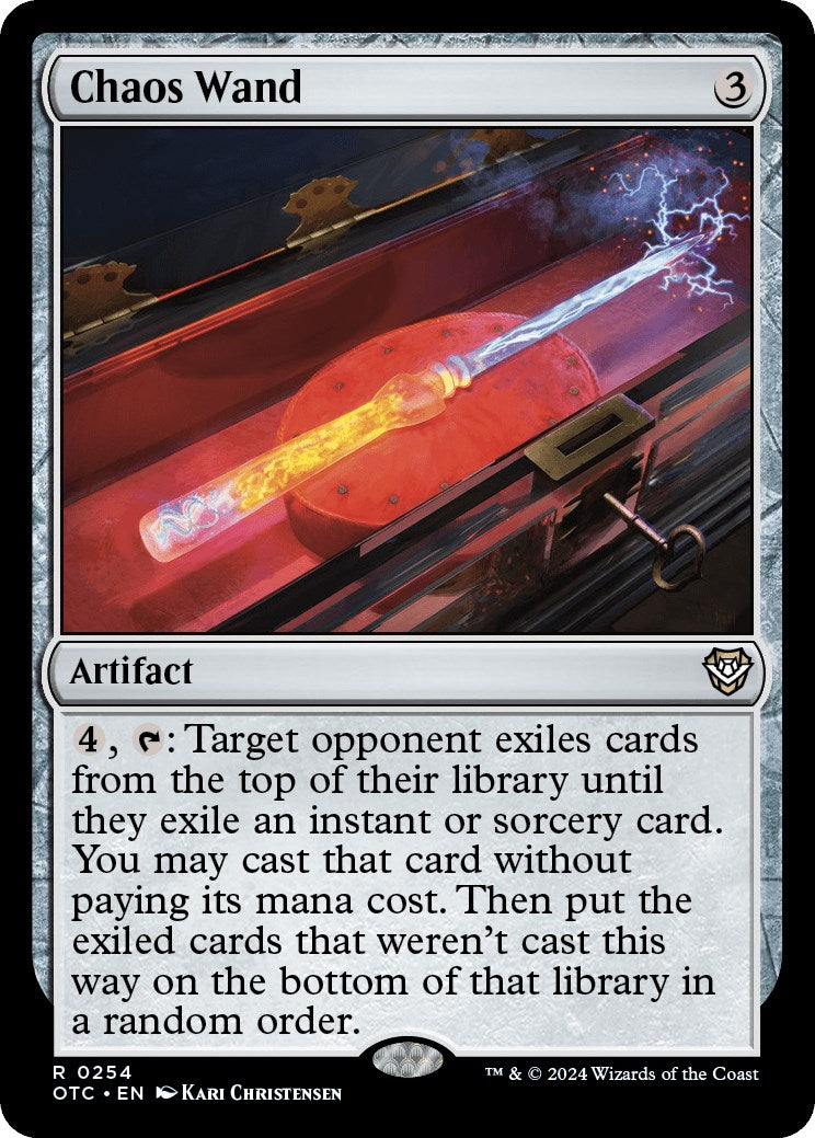 Chaos Wand [Outlaws of Thunder Junction Commander] | Jomio and Rueliete's Cards and Comics