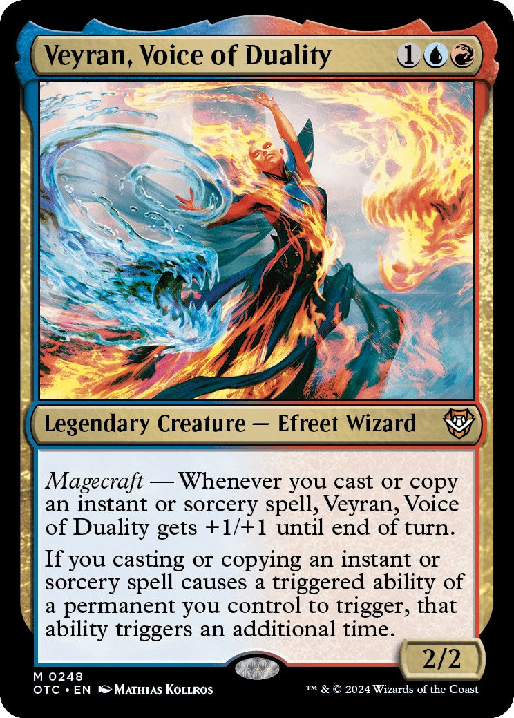 Veyran, Voice of Duality [Outlaws of Thunder Junction Commander] | Jomio and Rueliete's Cards and Comics