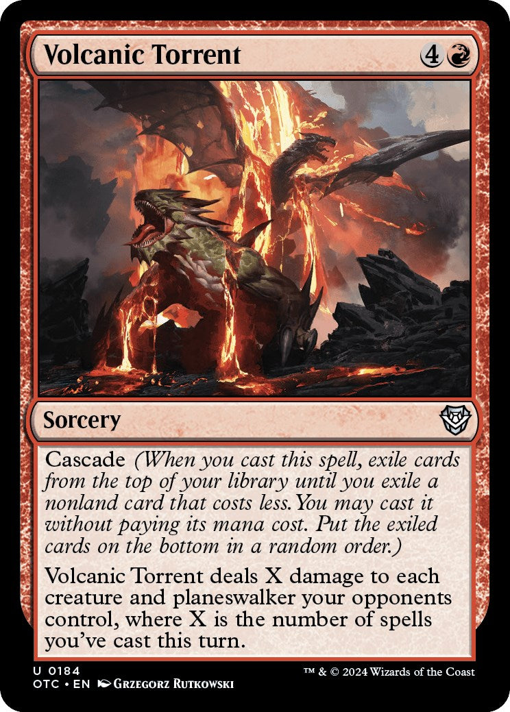 Volcanic Torrent [Outlaws of Thunder Junction Commander] | Jomio and Rueliete's Cards and Comics
