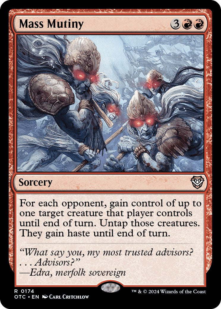 Mass Mutiny [Outlaws of Thunder Junction Commander] | Jomio and Rueliete's Cards and Comics