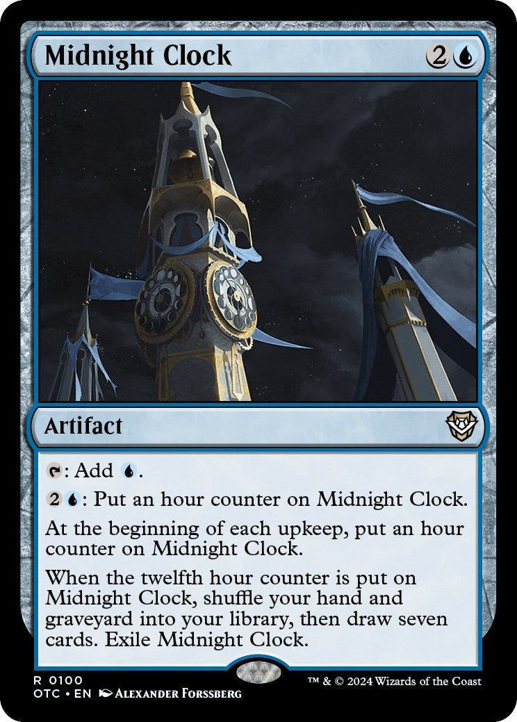 Midnight Clock [Outlaws of Thunder Junction Commander] | Jomio and Rueliete's Cards and Comics