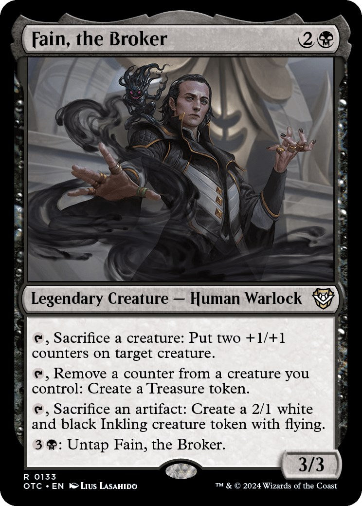 Fain, the Broker [Outlaws of Thunder Junction Commander] | Jomio and Rueliete's Cards and Comics