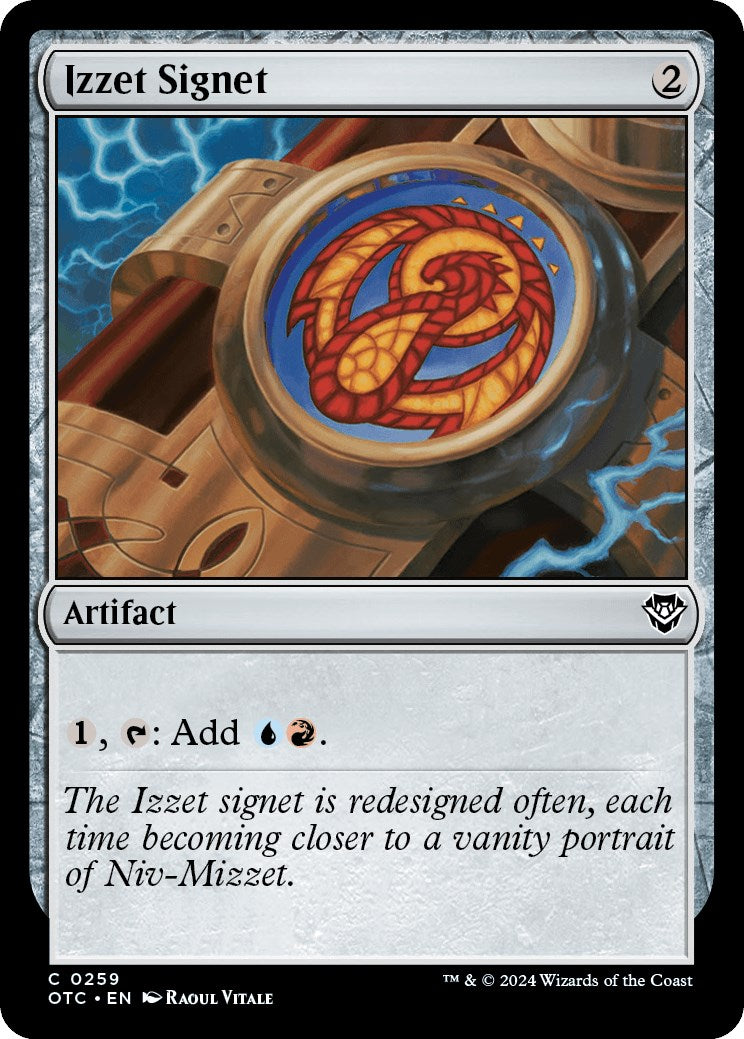 Izzet Signet [Outlaws of Thunder Junction Commander] | Jomio and Rueliete's Cards and Comics