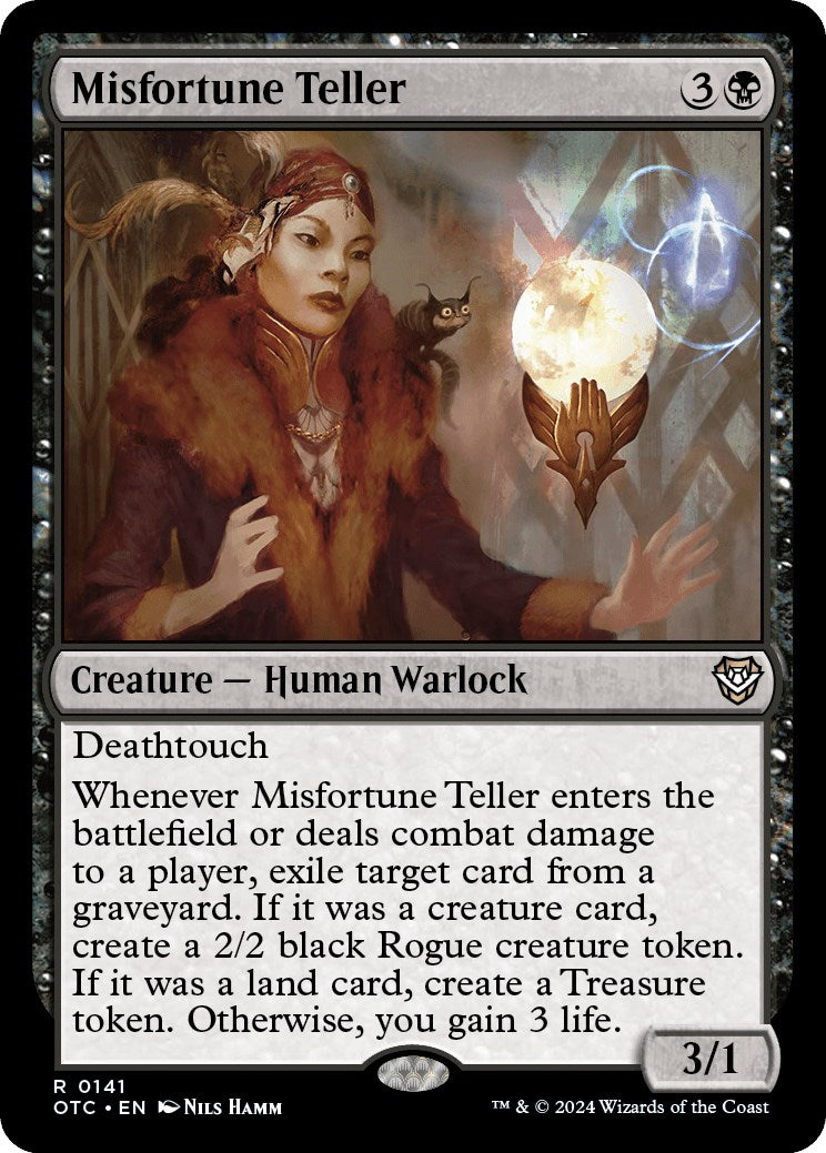 Misfortune Teller [Outlaws of Thunder Junction Commander] | Jomio and Rueliete's Cards and Comics