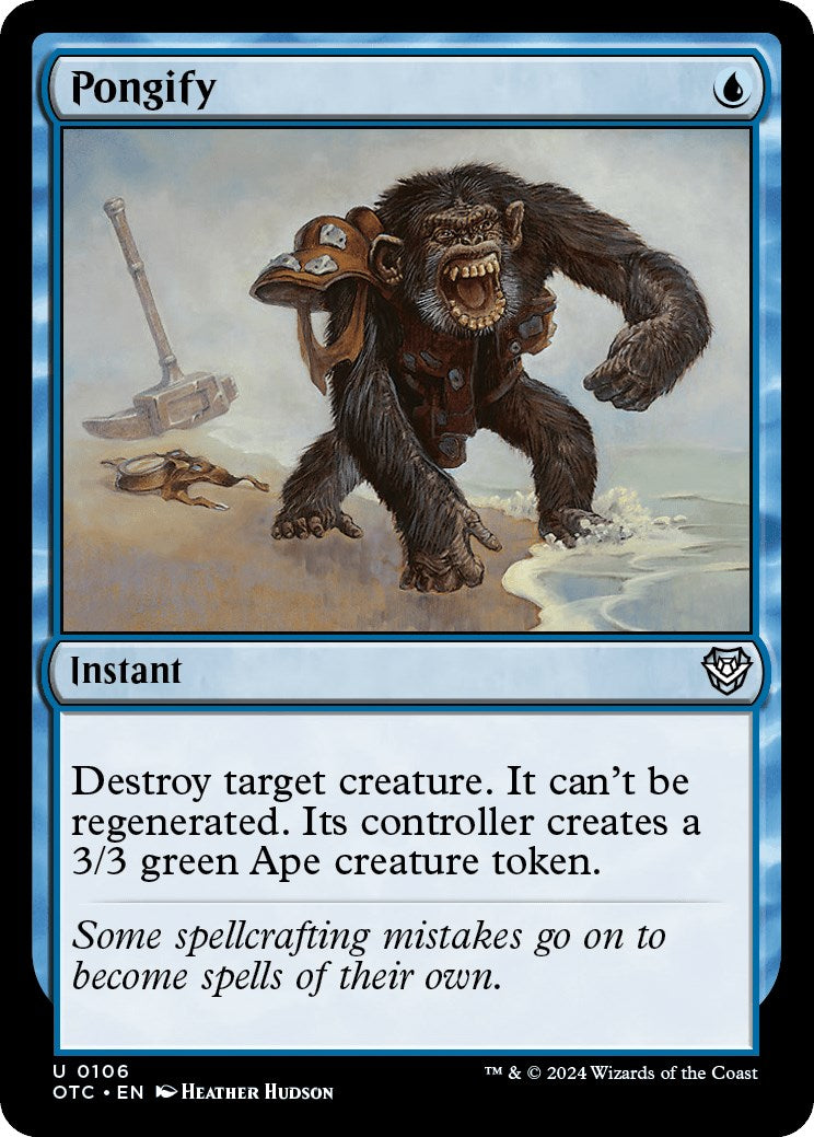 Pongify [Outlaws of Thunder Junction Commander] | Jomio and Rueliete's Cards and Comics