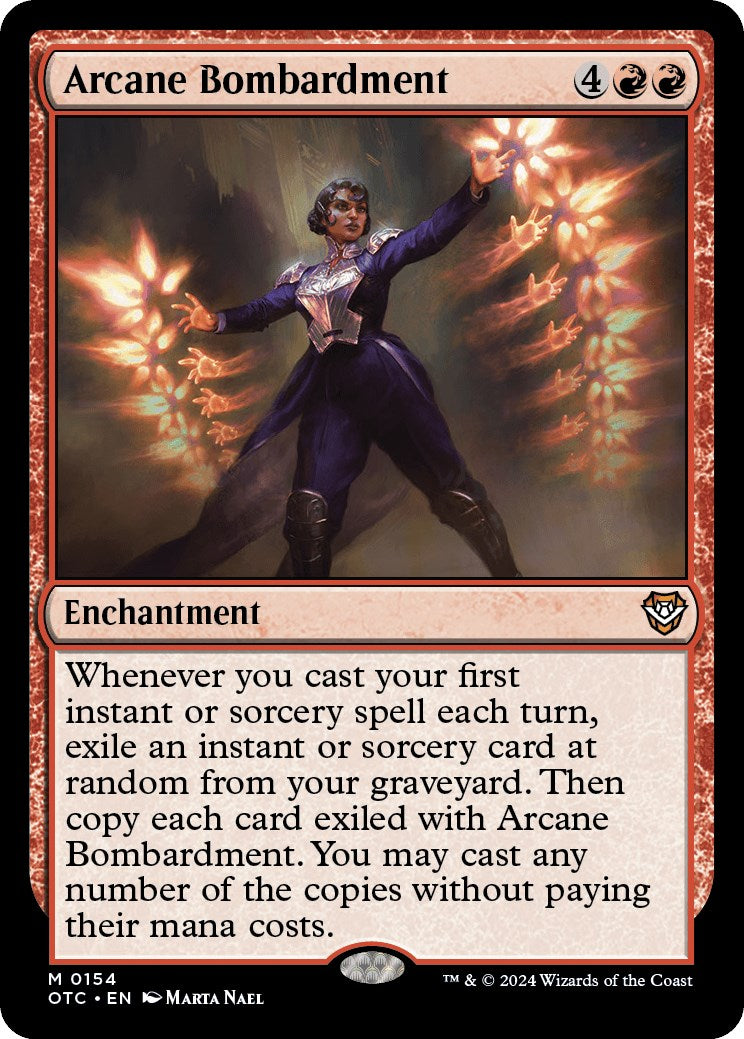 Arcane Bombardment [Outlaws of Thunder Junction Commander] | Jomio and Rueliete's Cards and Comics