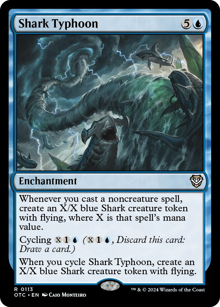 Shark Typhoon [Outlaws of Thunder Junction Commander] | Jomio and Rueliete's Cards and Comics