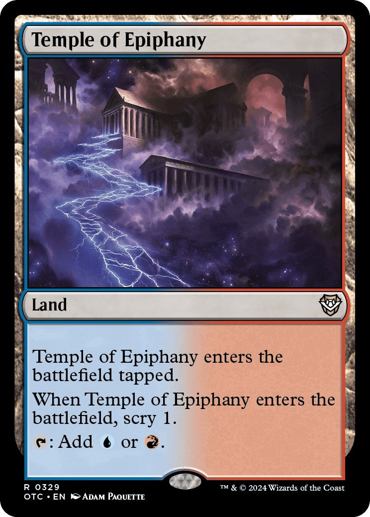 Temple of Epiphany [Outlaws of Thunder Junction Commander] | Jomio and Rueliete's Cards and Comics