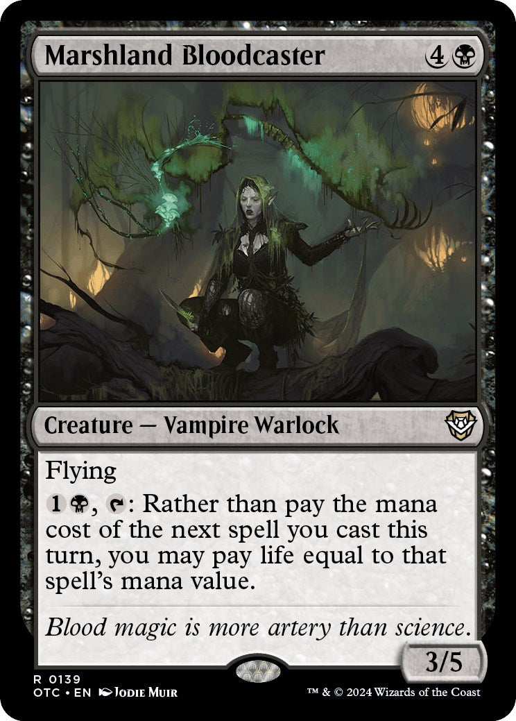 Marshland Bloodcaster [Outlaws of Thunder Junction Commander] | Jomio and Rueliete's Cards and Comics