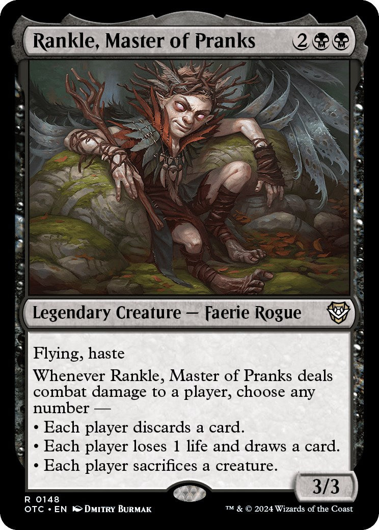 Rankle, Master of Pranks [Outlaws of Thunder Junction Commander] | Jomio and Rueliete's Cards and Comics