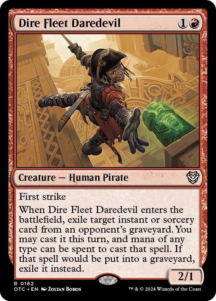 Dire Fleet Daredevil [Outlaws of Thunder Junction Commander] | Jomio and Rueliete's Cards and Comics