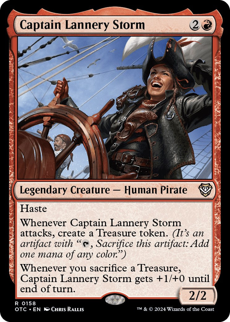 Captain Lannery Storm [Outlaws of Thunder Junction Commander] | Jomio and Rueliete's Cards and Comics