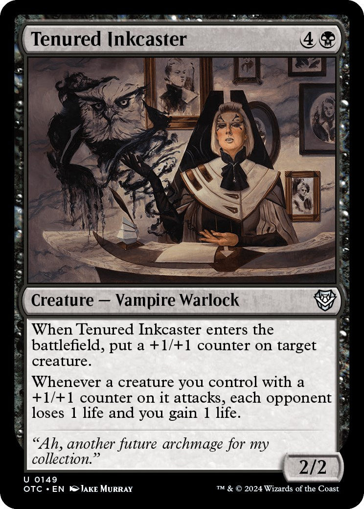 Tenured Inkcaster [Outlaws of Thunder Junction Commander] | Jomio and Rueliete's Cards and Comics