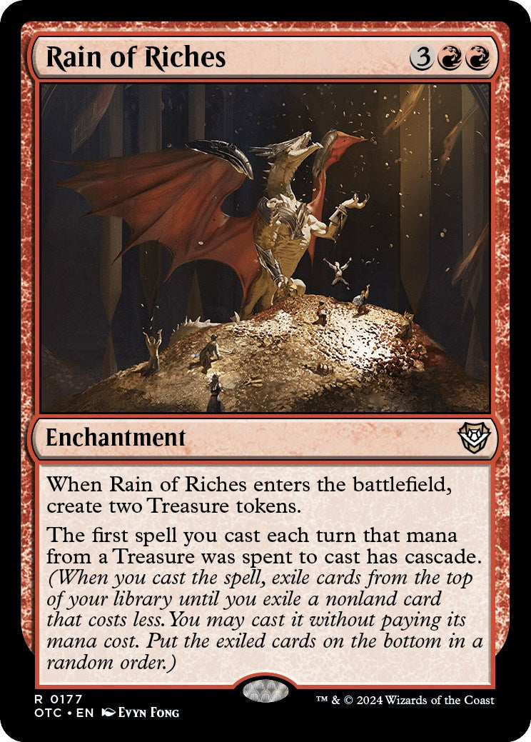Rain of Riches [Outlaws of Thunder Junction Commander] | Jomio and Rueliete's Cards and Comics