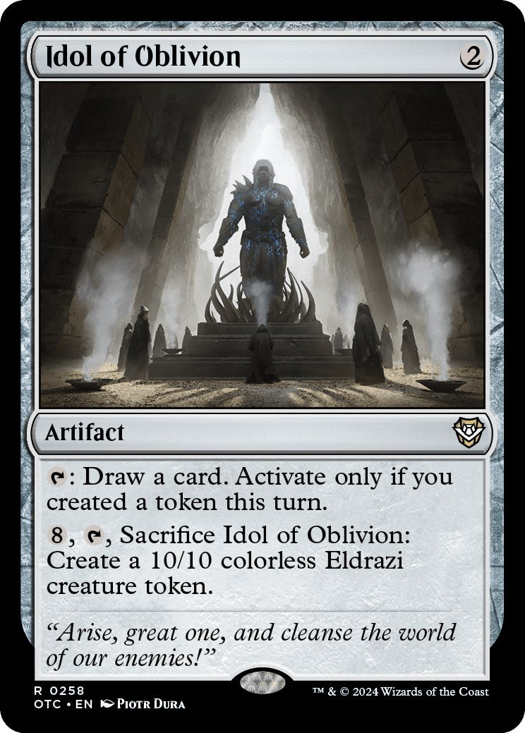 Idol of Oblivion [Outlaws of Thunder Junction Commander] | Jomio and Rueliete's Cards and Comics