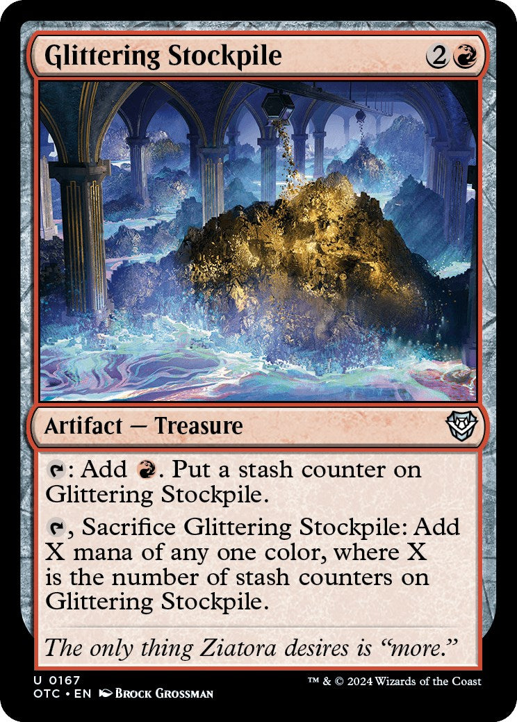 Glittering Stockpile [Outlaws of Thunder Junction Commander] | Jomio and Rueliete's Cards and Comics