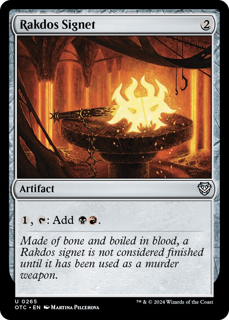 Rakdos Signet [Outlaws of Thunder Junction Commander] | Jomio and Rueliete's Cards and Comics