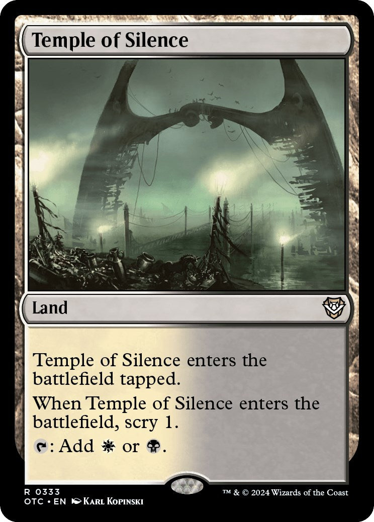 Temple of Silence [Outlaws of Thunder Junction Commander] | Jomio and Rueliete's Cards and Comics