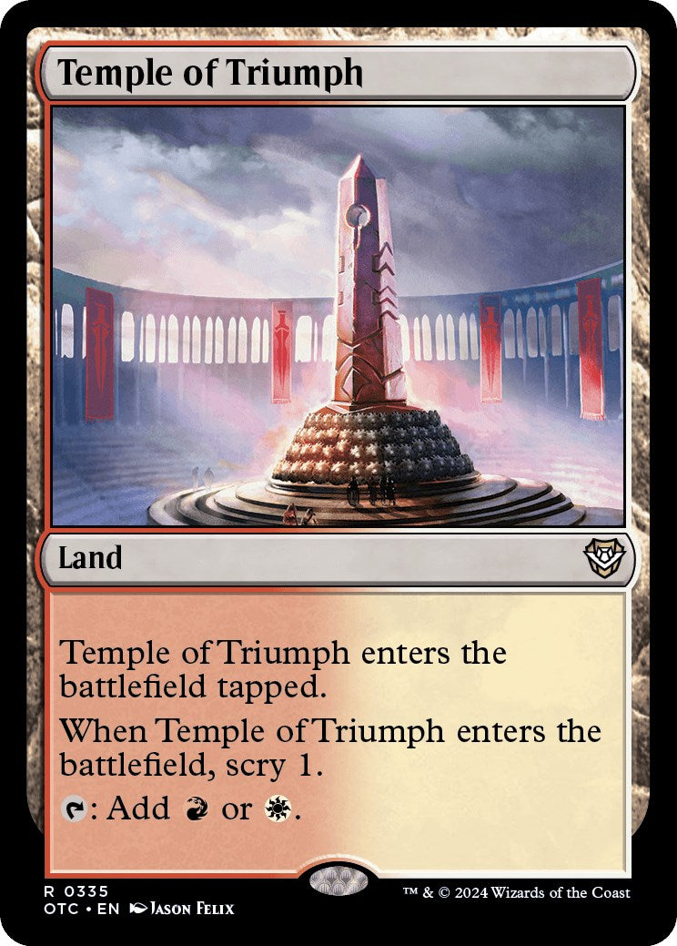 Temple of Triumph [Outlaws of Thunder Junction Commander] | Jomio and Rueliete's Cards and Comics