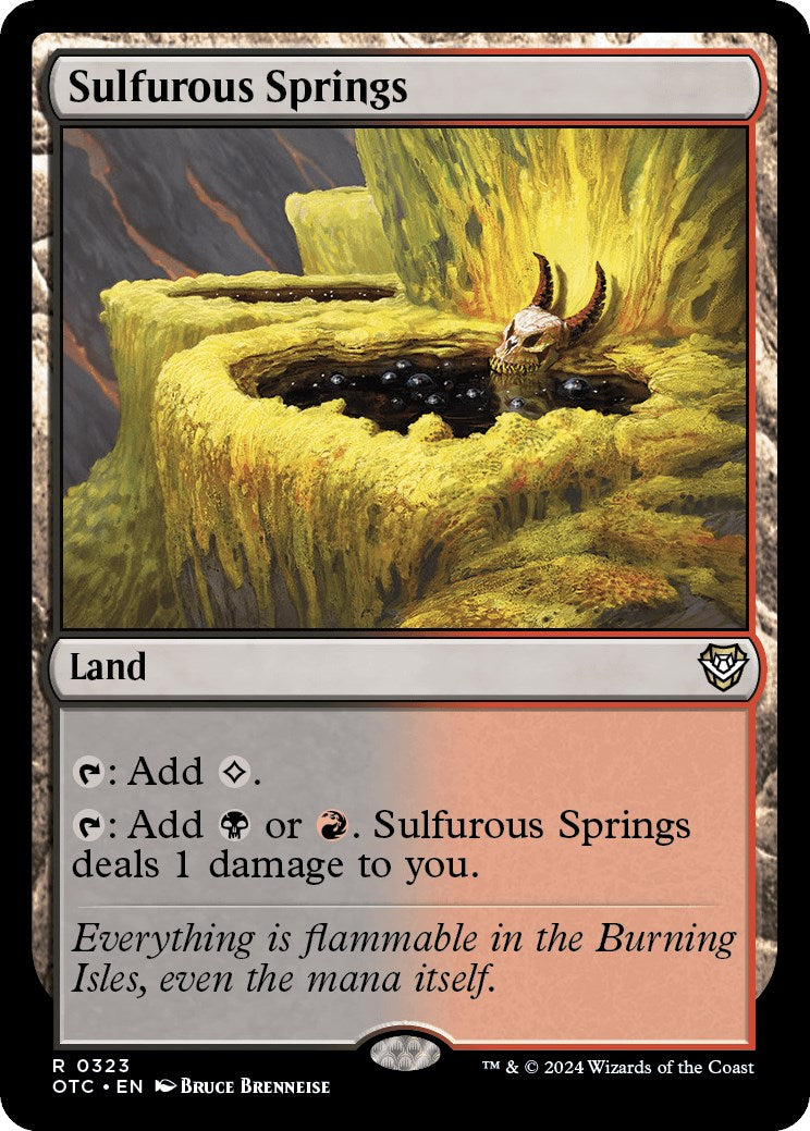 Sulfurous Springs [Outlaws of Thunder Junction Commander] | Jomio and Rueliete's Cards and Comics