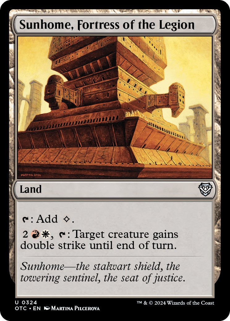 Sunhome, Fortress of the Legion [Outlaws of Thunder Junction Commander] | Jomio and Rueliete's Cards and Comics