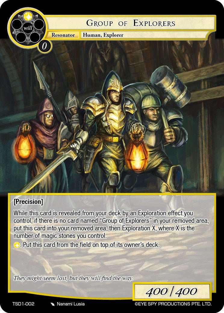 Group of Explorers (TSD1-002) [Starter Deck: Trinity Cluster] | Jomio and Rueliete's Cards and Comics