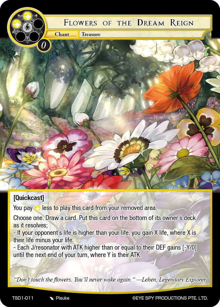 Flowers of the Dream Reign (TSD1-011) [Starter Deck: Trinity Cluster] | Jomio and Rueliete's Cards and Comics