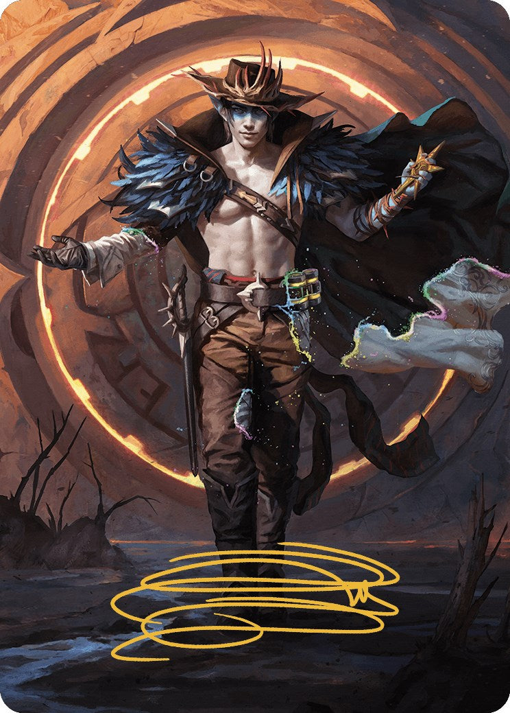Oko, the Ringleader Art Card (29/54) (Gold-Stamped Signature) [Outlaws of Thunder Junction Art Series] | Jomio and Rueliete's Cards and Comics