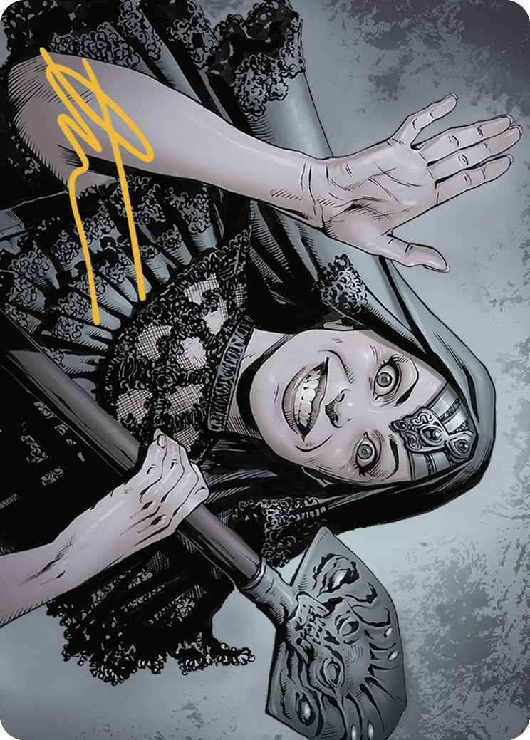 Gisa, the Hellraiser Art Card (Gold-Stamped Signature) [Outlaws of Thunder Junction Art Series] | Jomio and Rueliete's Cards and Comics
