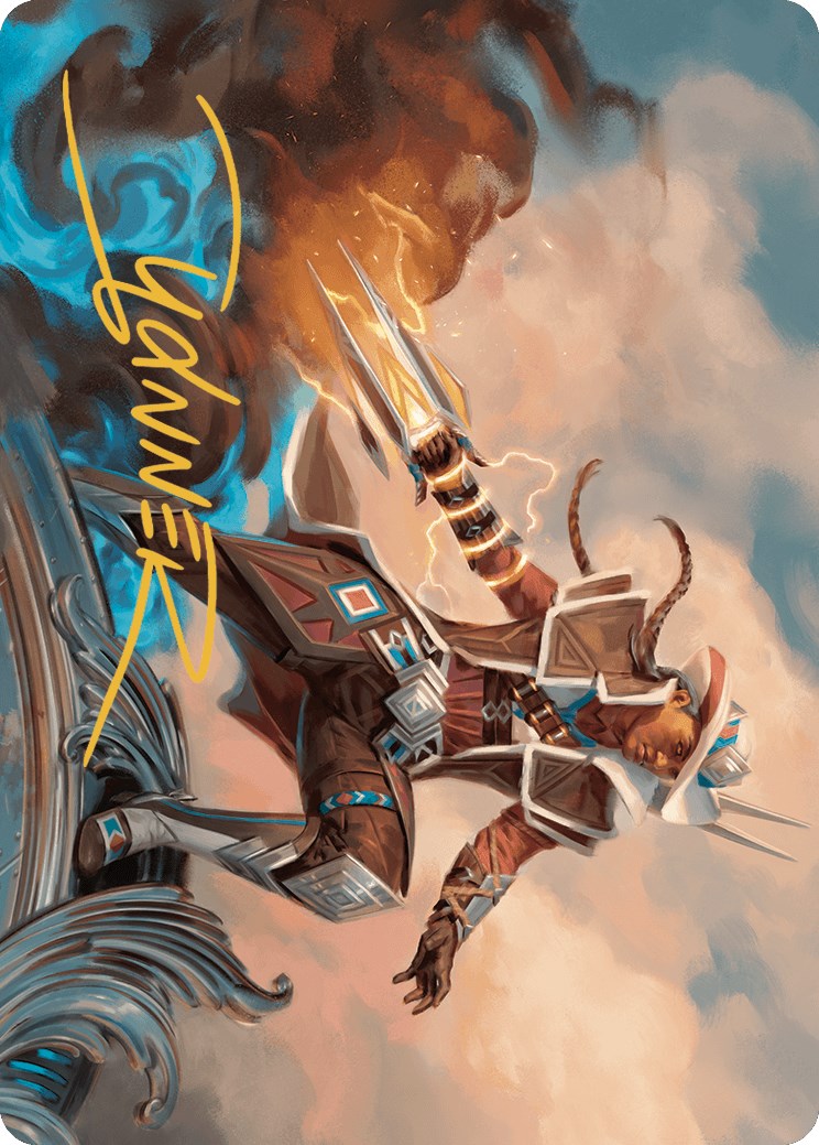 Annie Flash, the Veteran Art Card (Gold-Stamped Signature) [Outlaws of Thunder Junction Art Series] | Jomio and Rueliete's Cards and Comics