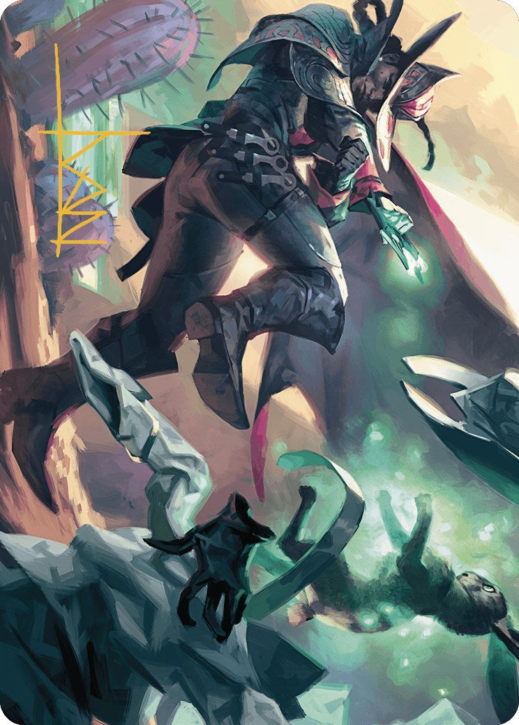 Metamorphic Blast Art Card (Gold-Stamped Signature) [Outlaws of Thunder Junction Art Series] | Jomio and Rueliete's Cards and Comics