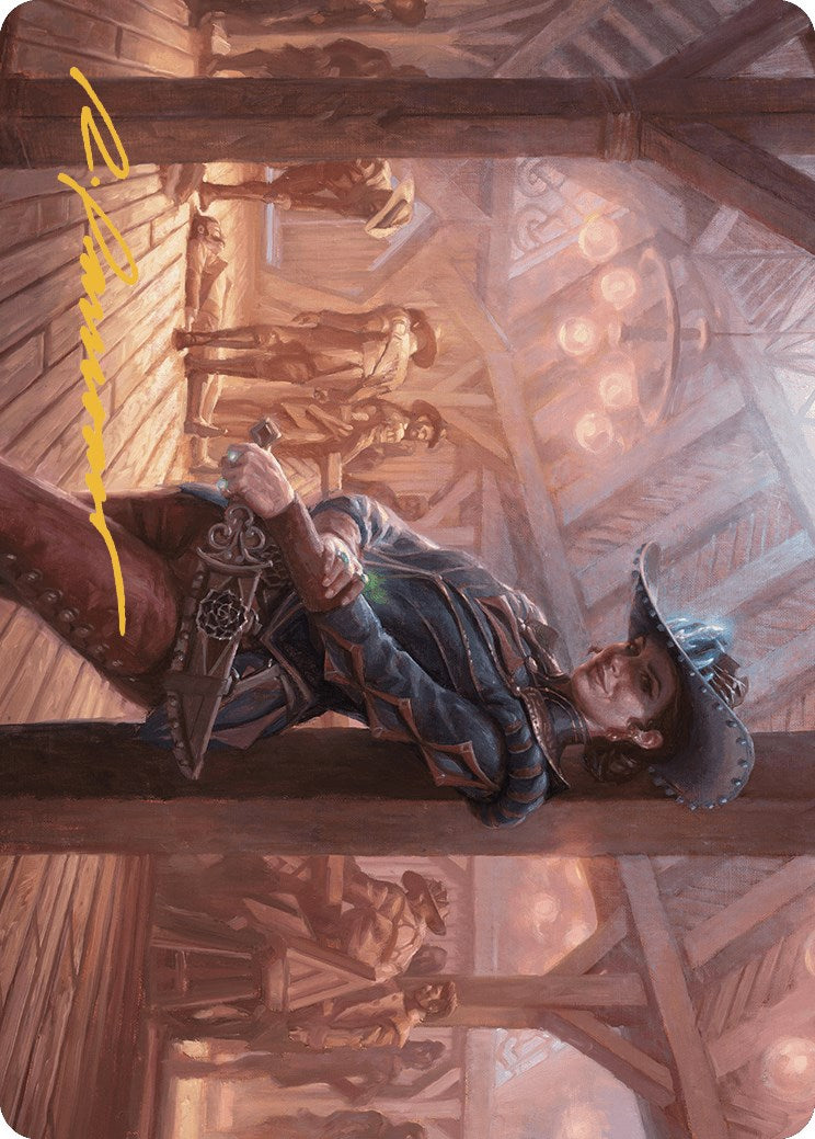 Marchesa, Dealer of Death Art Card (Gold-Stamped Signature) [Outlaws of Thunder Junction Art Series] | Jomio and Rueliete's Cards and Comics