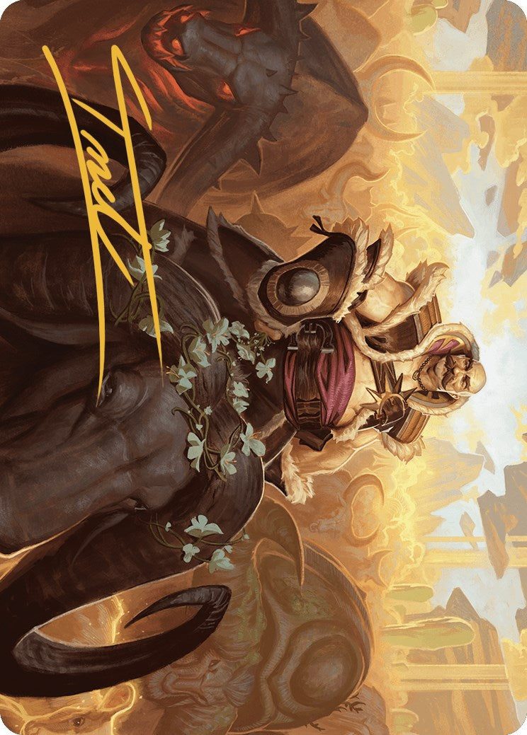 Bruse Tarl, Roving Rancher Art Card (Gold-Stamped Signature) [Outlaws of Thunder Junction Art Series] | Jomio and Rueliete's Cards and Comics